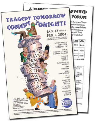 Flyer for A Funny Thing Happened on the Way to the Forum