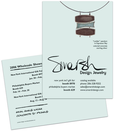 Smersh Design Jewelry Gift Show Postcard