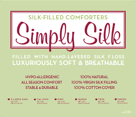 Simply Silk Comforters